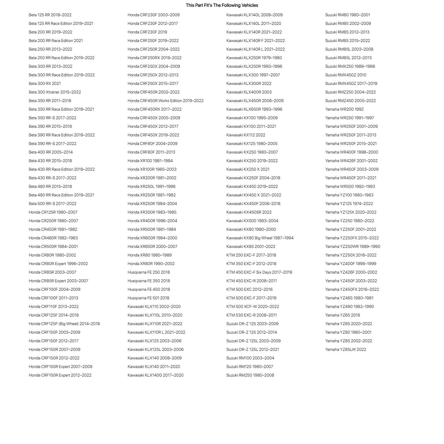 Ride Engineering Billet Engine Kill/Start Switch Silver For YAMAHA YZ250WR eBay