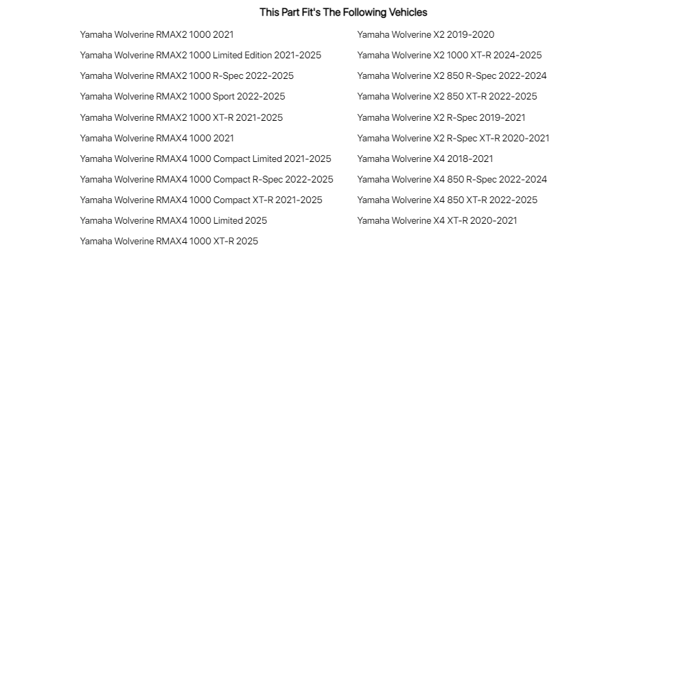 Ryco UTV Turn Signal/Horn Kit For YAMAHA Wolverine X4 XTR 20202021 eBay