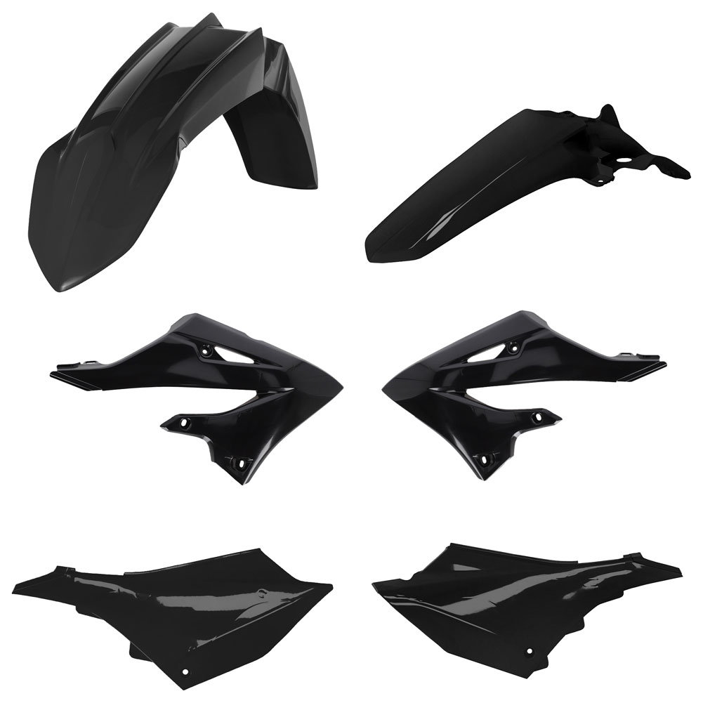 Acerbis Replica Plastic Kit Black For Yamaha YZ125 Monster Energy