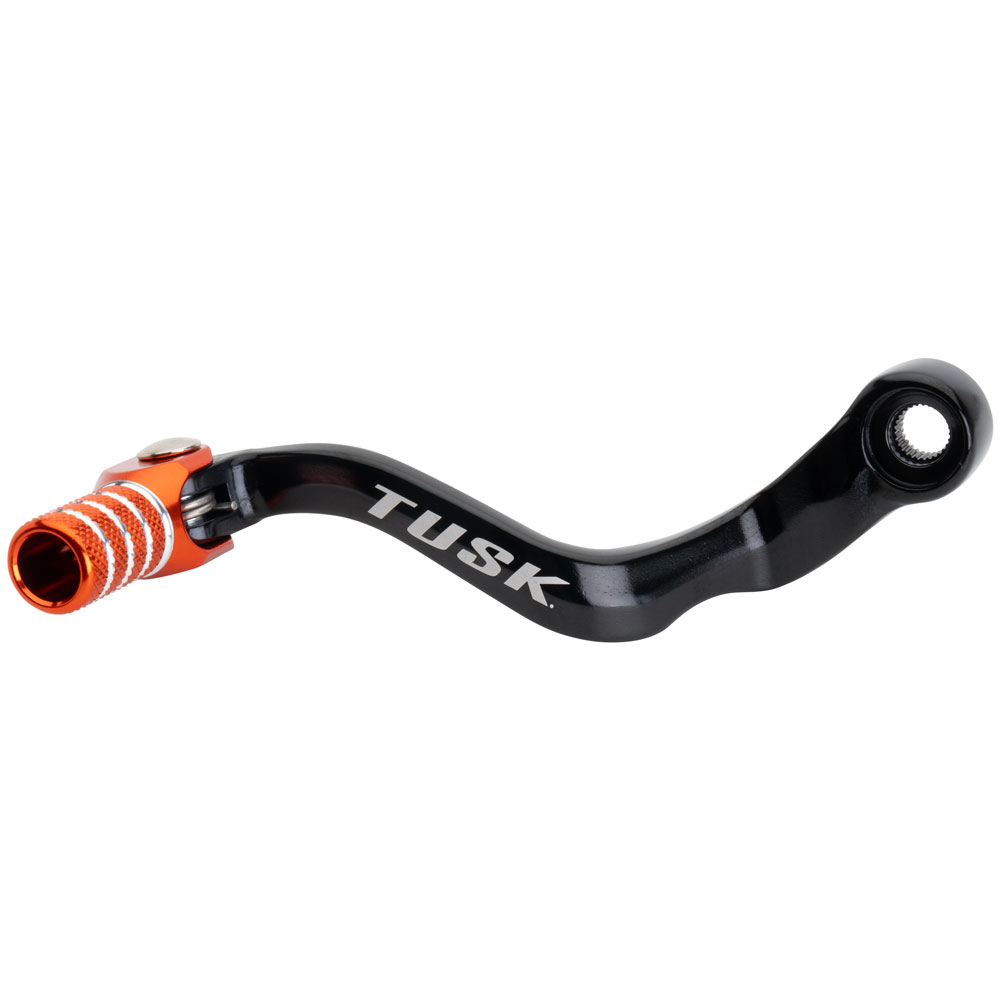 Tusk L26-519OR Folding Shift Lever Black/Orange Tip