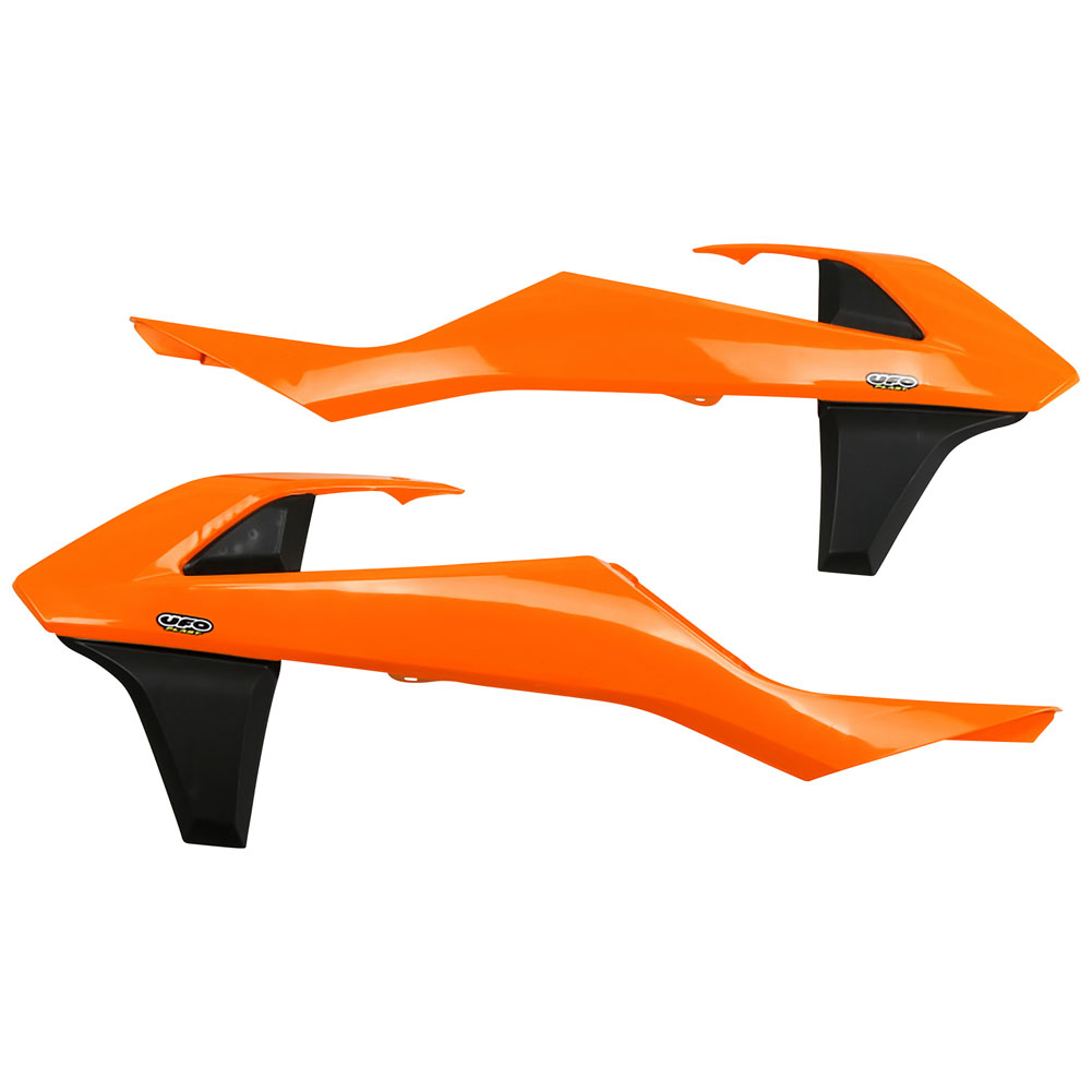 Ruco  UFO Radiator Scoops Orange/Black For KTM 250 XC 2017-2018 | eBay