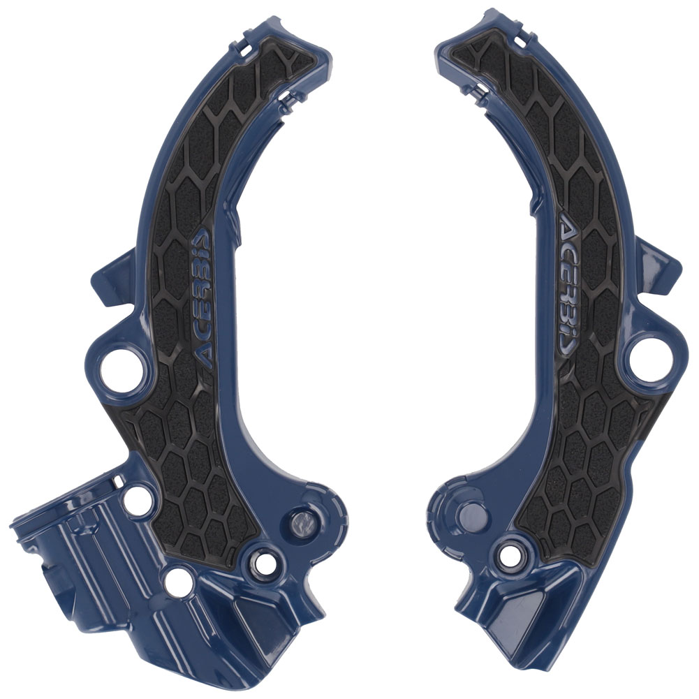 Acerbis 2985891034 X-Grip Frame Guards Blue/Black