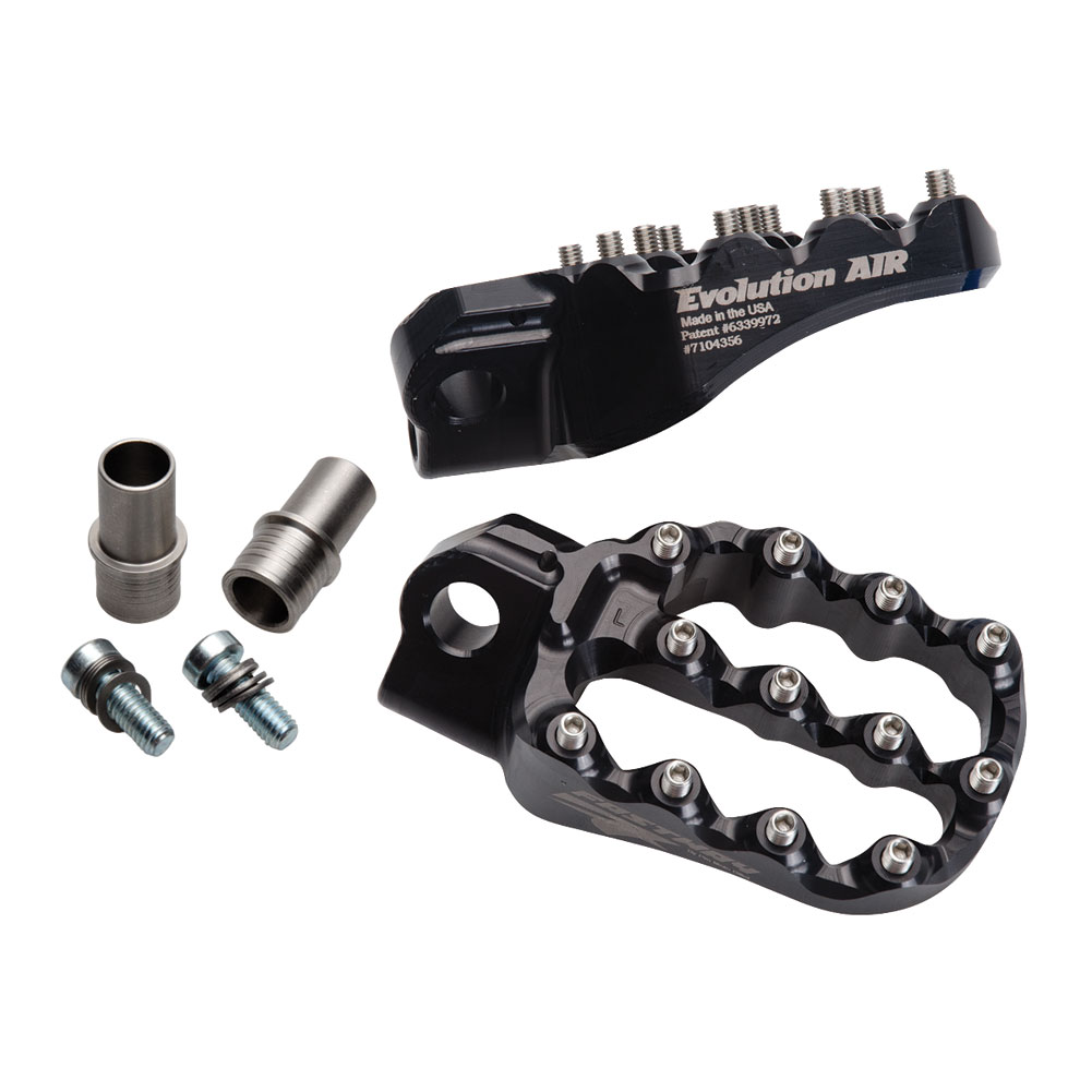Fastway Evo Air Motorcycle Foot Pegs Kit Black For KTM 250 XCF-W