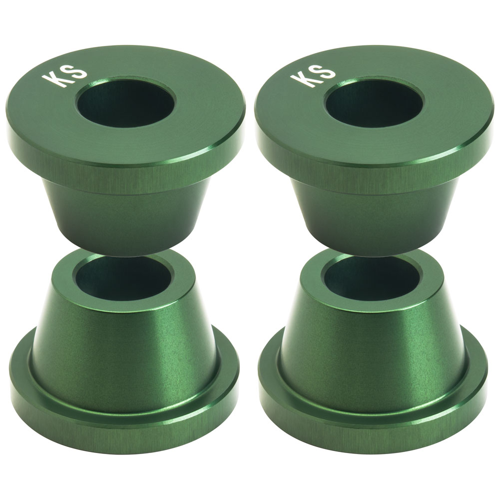 Tusk Solid Handlebar Mounts Green For Suzuki RMZ250 2004-2006