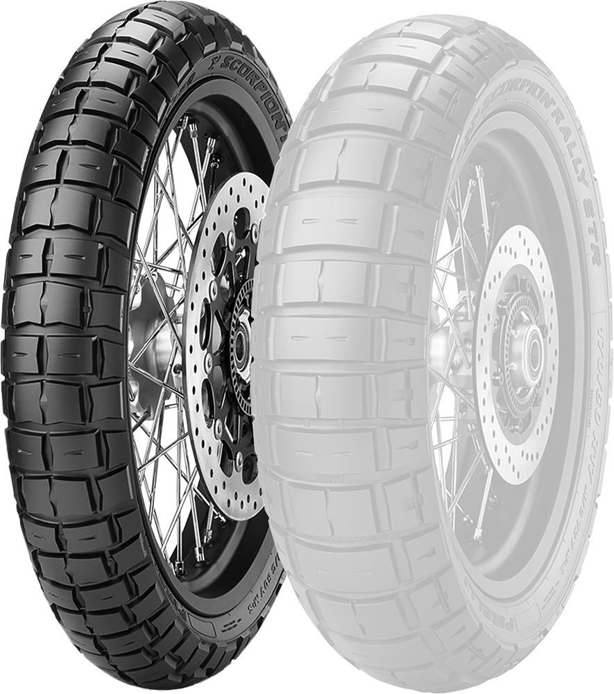 Pirelli Rally STR Front 120/70R19 60V Radial Tire - Picture 8 of 23